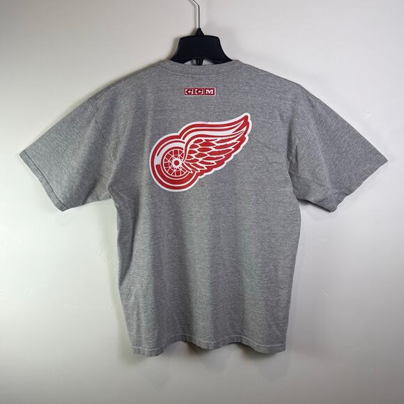 VTG Y2K Detroit Red Wings Shirt Mens XL Gray NHL Hockeytown 90s - Picture 5 of 9